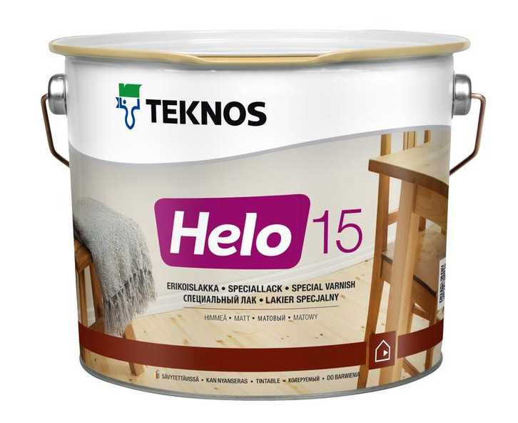 Teknos Helo 15 Matt - Уретано-алкидный паркетный лак, матовый, 0.9л