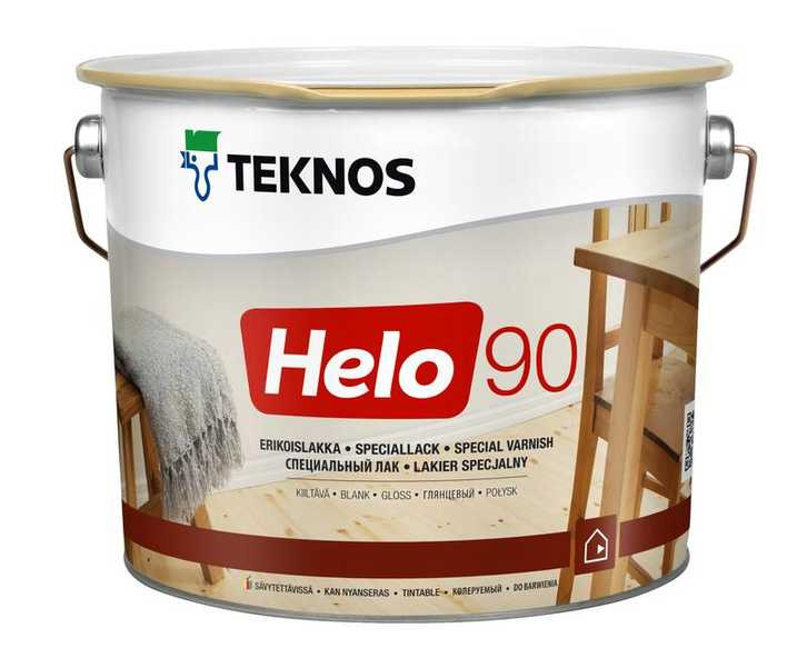 Teknos Helo 90 Gloss - Уретано-алкидный паркетный лак, глянцевый, 2.7л