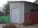 Готовый проект гаража с односкатной кровлей  с размерами 4.2 х 7.6 м в осях из блоков газосиликатных, фото 2