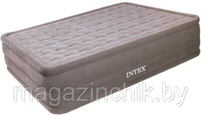 Intex 66958 Надувная ортопедическая кровать Ultra Plush Bed 152 х 203 х 46 встроенный электронасос 220 В