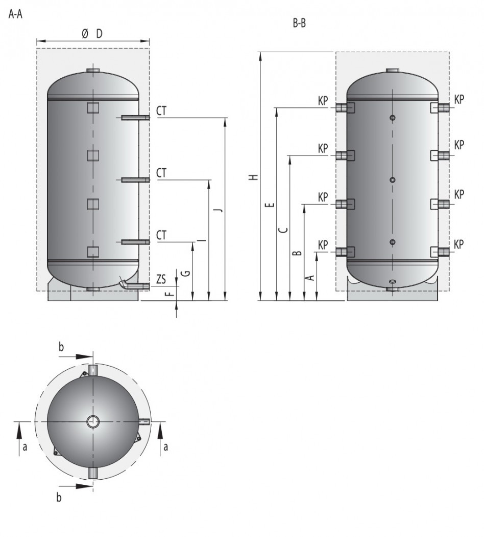 Буферная емкость Elektromet WGJ-B 250 - фото 2 - id-p50994813