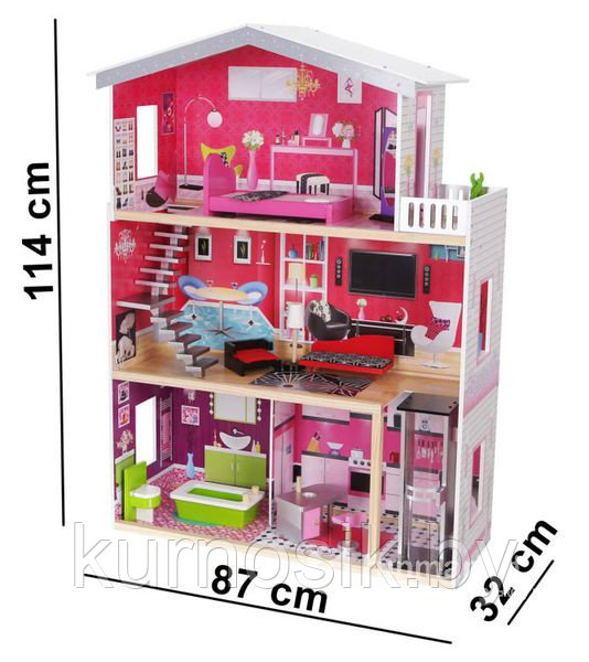 Кукольный домик "Delia" Malibu с лифтом - фото 2 - id-p50995292