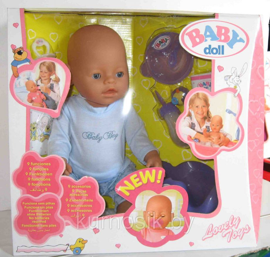 Кукла для девочек пупс Baby doll 9 функций - фото 1 - id-p51034545