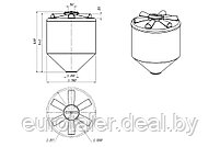 Емкость ФМ 1000л без обрешётки ЭКОПРОМ, фото 3