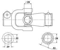 Шарнир АК160 (H051.02.030A)