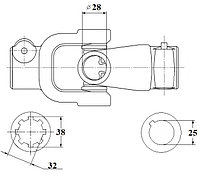 Шарнир АЖ160 (Н051.02.050А)