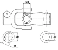 Шарнир АН160 (Н051.02.080А)