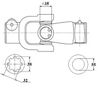 Шарнир АН400Ф (Н051.03.070Ф)