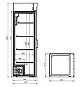 Холодильный шкаф Polair +1...+10 Bravo 606*600*1935 на 390л., фото 4