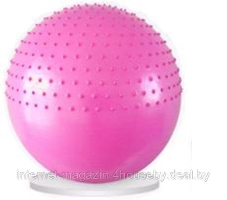 Мяч гимнастический для фитнеса (фитбол) 2 в1 Fitness&Massage ball 65 см (с насосом)