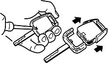 Замена корпуса автомобильного ключа