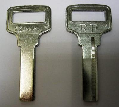 Заготовка для ключей 1 паз (7,5*27 мм) КНР вертикальная - фото 1 - id-p51124409