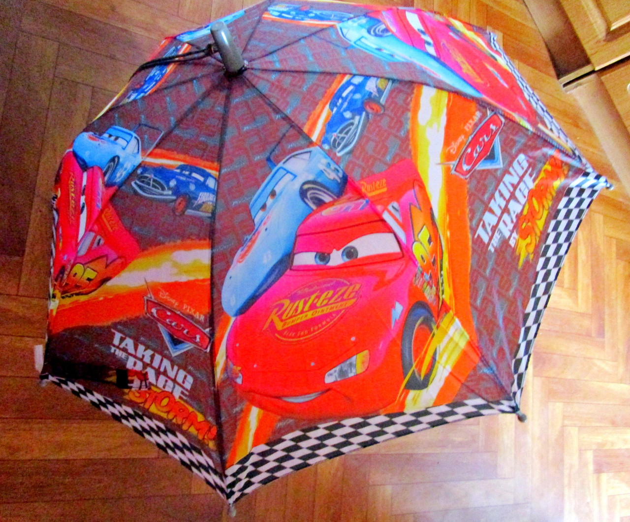 Детский зонт-трость полуавтомат"маквин "тачки" со свистком - фото 1 - id-p51109280