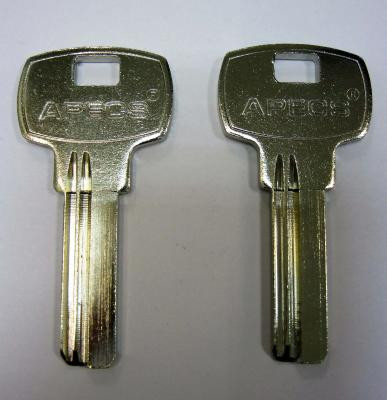 Заготовка для ключей AP1D_APE2_APK2R_APS2L Алекс APEX-01 глянцевая (2,4мм) 