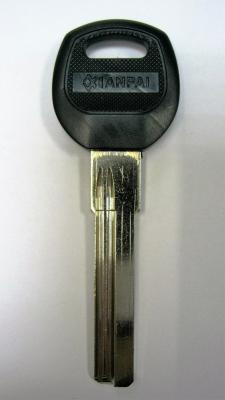 Заготовка для ключей BAO-2DP LONG 2 паза (baodean пластик 51 мм) - фото 1 - id-p51125076