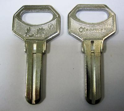 Заготовка для ключей Sanjin 1 паз по средине (8*25мм) - фото 1 - id-p51127457