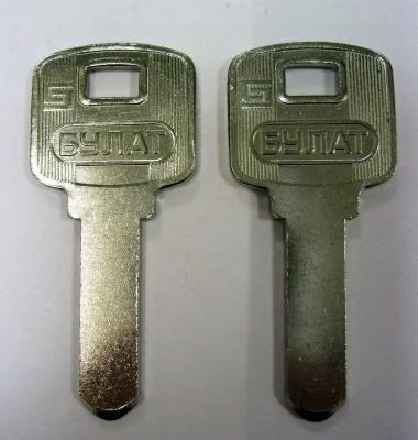 Заготовка для ключей BUL-2 БУЛАТ пустышка 1,8мм (булат-вс-5а_50мх-без пазов) 