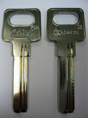 Заготовка для ключей вертикальная KAIXI-1_X_2 паза (9.0*34mm) - фото 1 - id-p51129214