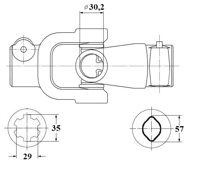 Шарнир 6.06L