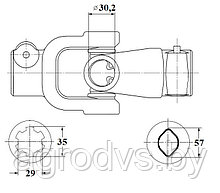 Шарнир 6.06L