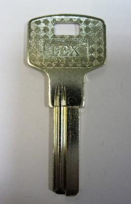 Заготовка для ключей LEX LOCKS 2 паза левые длинные, упор - фото 1 - id-p51129293