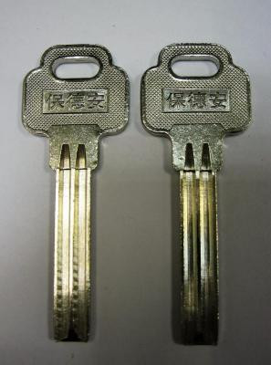 Заготовка для ключей BAODEAN BDA-1 полукруг проф. Э 2 паза (8,0*35)