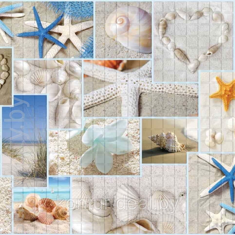 Декоративная панель ПВХ Мозаика "Пляж" - фото 2 - id-p10301108