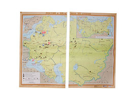 Учебная карта "Россия в 19 - нач. 20 столетия" (матовое, 2-стороннее лам.)