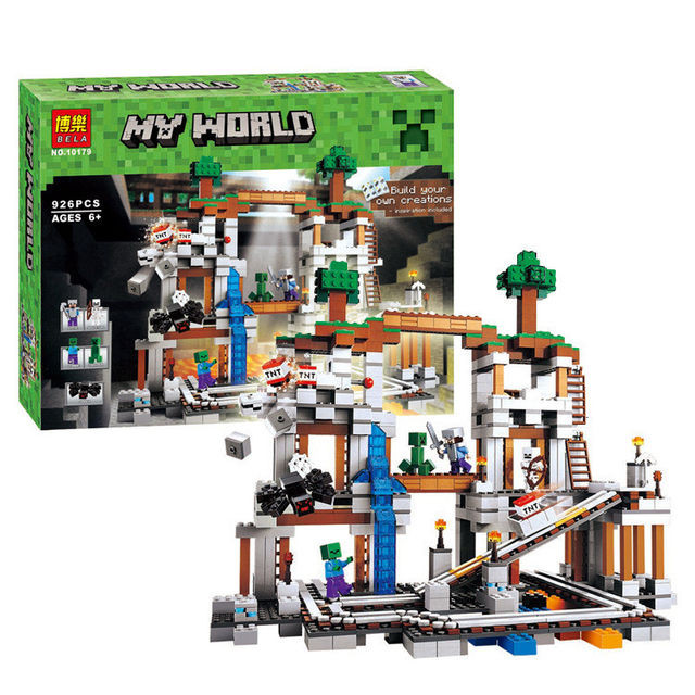 Конструктор Bela 10179 аналог LEGO Minecraft Шахта, 926 деталей - фото 1 - id-p51139818