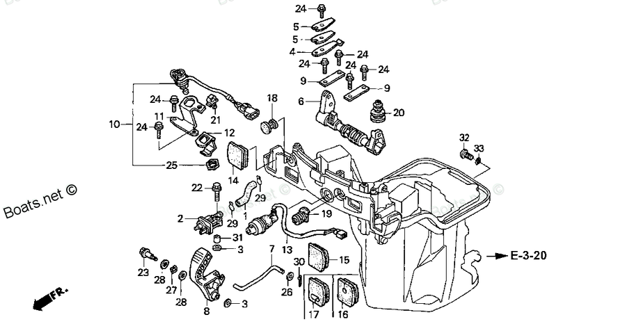 Выключатель двигателя Honda BF8D..BF10D, 35180-ZW9-013, фото 2