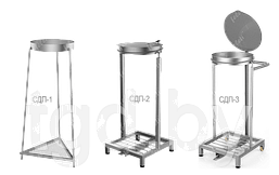 Стойки держатели для мусорных пакетов из нержавеющей стали педальные