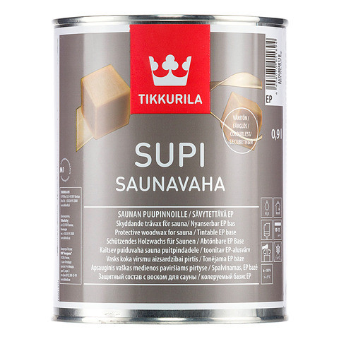 Защитный состав для сауны Tikkurila Supi Saunavaha 0,9 л - фото 1 - id-p51151453