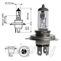 Автолампа H4 12v 60/55w Valeo