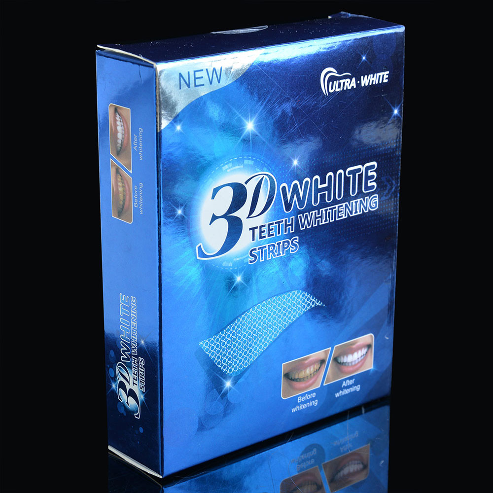 Полоски для отбеливания зубов 3D WHITE Teeth Whitening Strips 7 пар