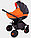 Детская коляска (3 в1) TUTIS Zippy New оранжевый/cерый. Бесплатная доставка., фото 3