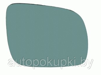 СТЕКЛО БОКОВОГО ЗЕРКАЛА (ПРАВОЕ) Audi A4 (B5) / Ауди А4 , маленькое, с подогревом, хром,1995-1999