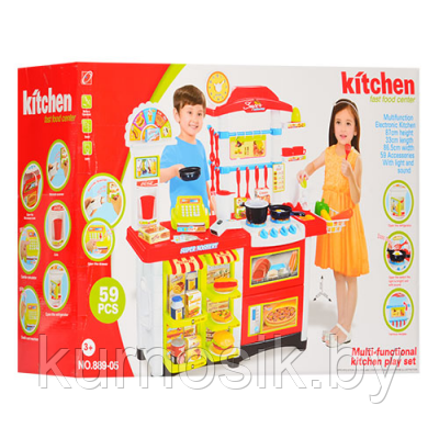 Игровой набор Детская кухня-магазин "Ресторан Фаст-фуд" 889-05 - фото 2 - id-p51263038