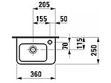 УМЫВАЛЬНИК МИНИ LAUFEN PRO 360X250, фото 3