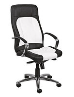 Кресла руководителя MAX хром для дома и офиса, МАКС Steel Chrome в коже ЭКО