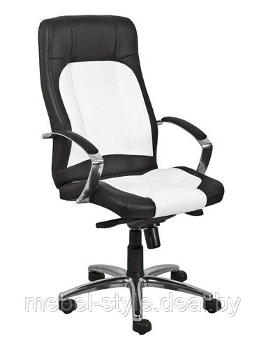 Кресла руководителя MAX хром для дома и офиса, МАКС Steel Chrome в коже ЭКО - фото 1 - id-p51281370