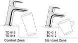 Смеситель для умывальника без донного клапана 140 мм TD 012.00, фото 3