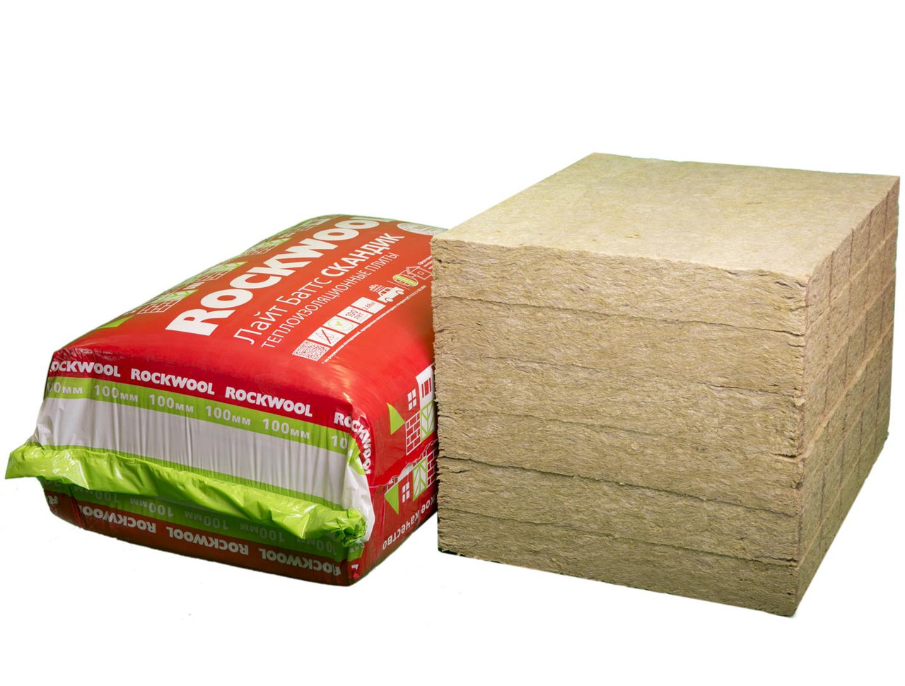 Утеплитель Rockwool Лайт Баттс Скандик 800х600х100