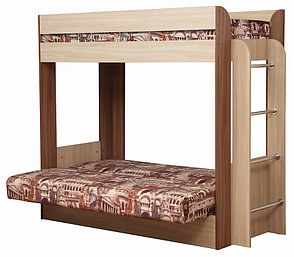 Двухъярусная кровать-чердак с диван-кроватью Олмеко Немо, с верхним матрасом, фото 2