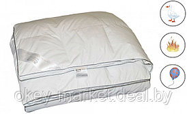 Одеяло "Люкс" из белого гусиного пуха ,с бортом  ,кассетное  140х205 .Чехол тик импортный.