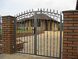 Ворота распашные кованые, фото 2