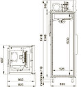Холодильный шкаф POLAIR -5...+5 c глухой дверью 697х665х2028 на 500л., фото 2