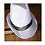 Шляпа Федора, белая, фото 2