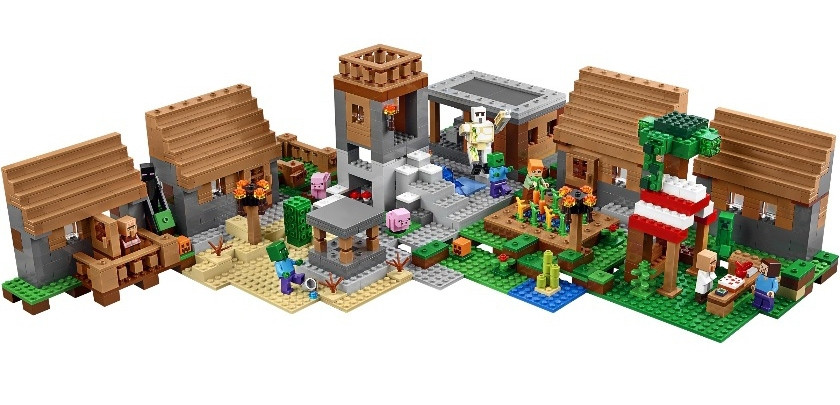 Конструктор Lele 79288 Деревня (аналог Lego Майнкрафт, Minecraft 21128), 1106 дет - фото 3 - id-p51402201