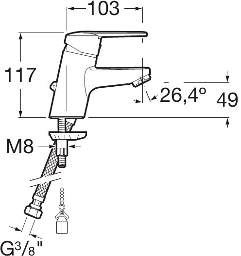 Смеситель д/умыв VICTORIA 5A3125C00 - фото 3 - id-p56999515