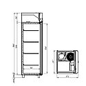 Холодильный шкаф POLAIR -2…+10 нерж.сталь 697х872х2028 на 700л., фото 5